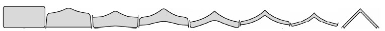 Roll-pass sequences for angle shape